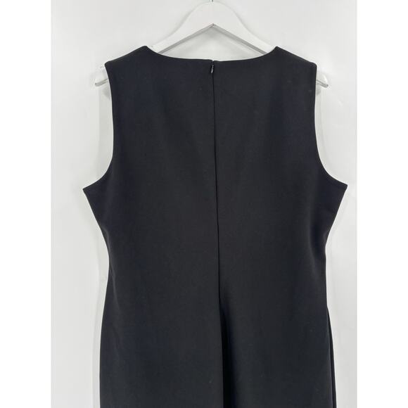 Tommy Hilfiger Dress Womens 18 Black Sleeveless Studded Sheath Stretchy Zip Up - Picture 13 of 16